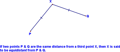 Definition of Equidistant